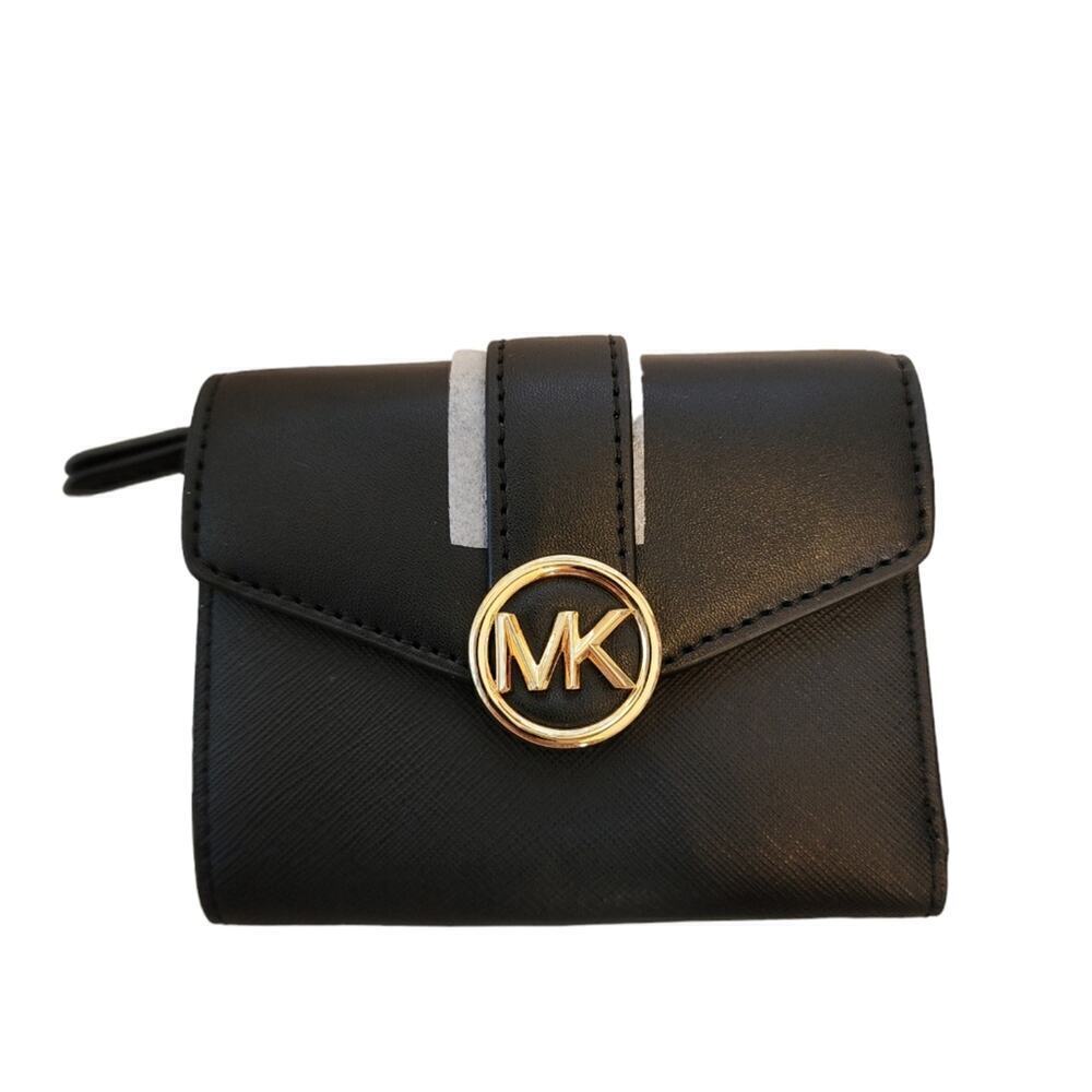 MICHAEL KORS CARMEN LEATHER WALLET RETAIL 258.00